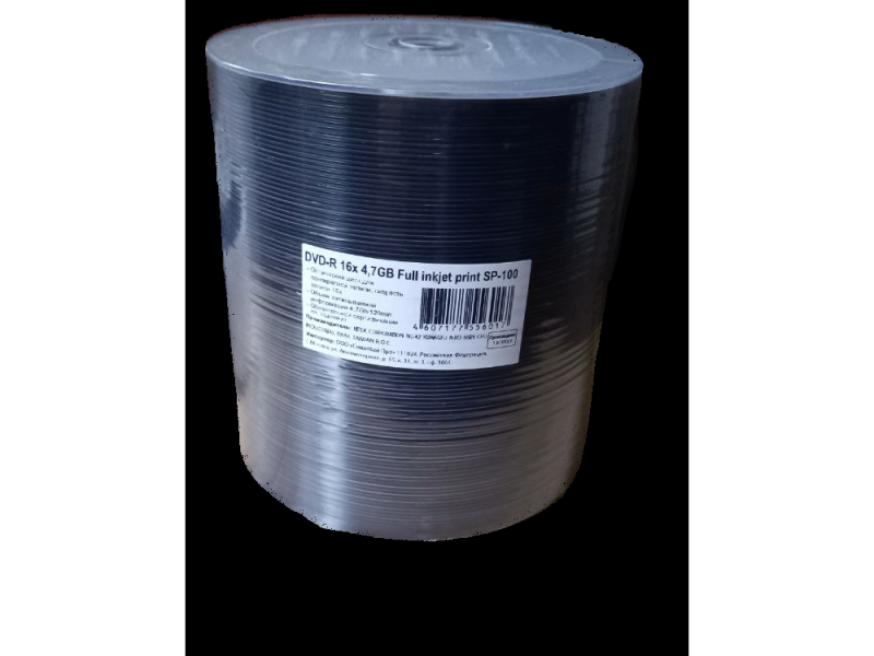 DVD-R Ritek 4.7 Gb Printable 100 дисков (Под печать)