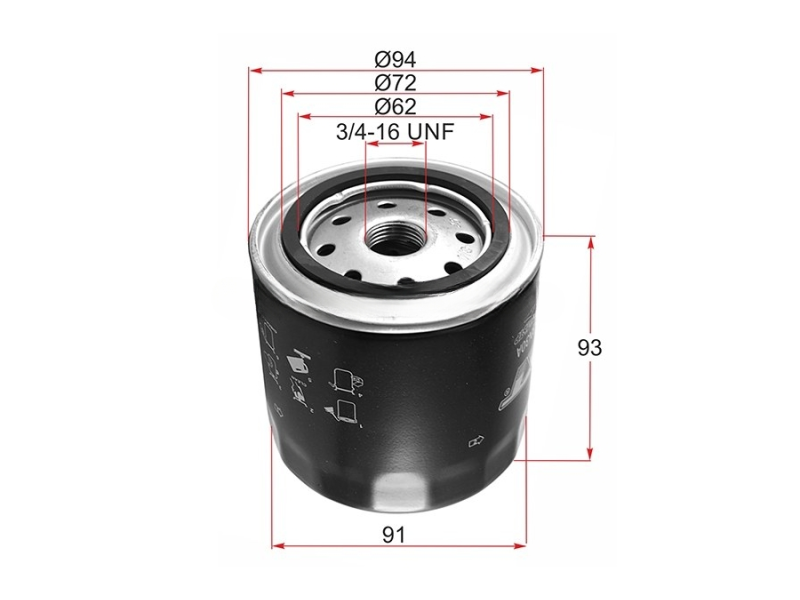 Фильтр масляный NISSAN, SAT ST-15208-BN30A