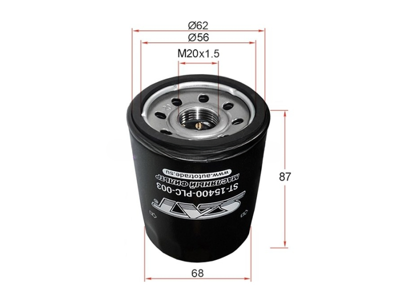 Фильтр масляный HONDA, SAT ST-15400-PLC-003