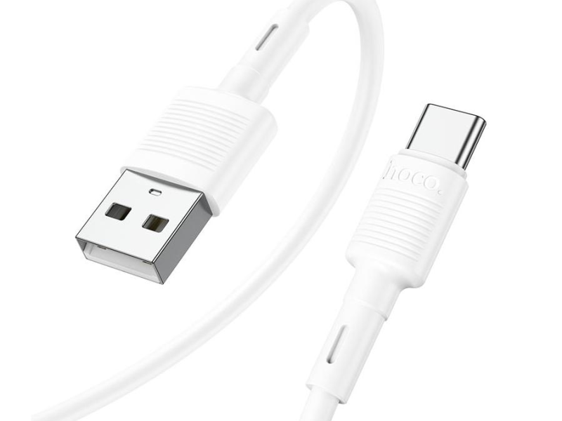 Кабель USB TYPE-C 1.0м, HOCO X88, 2.4А, белый