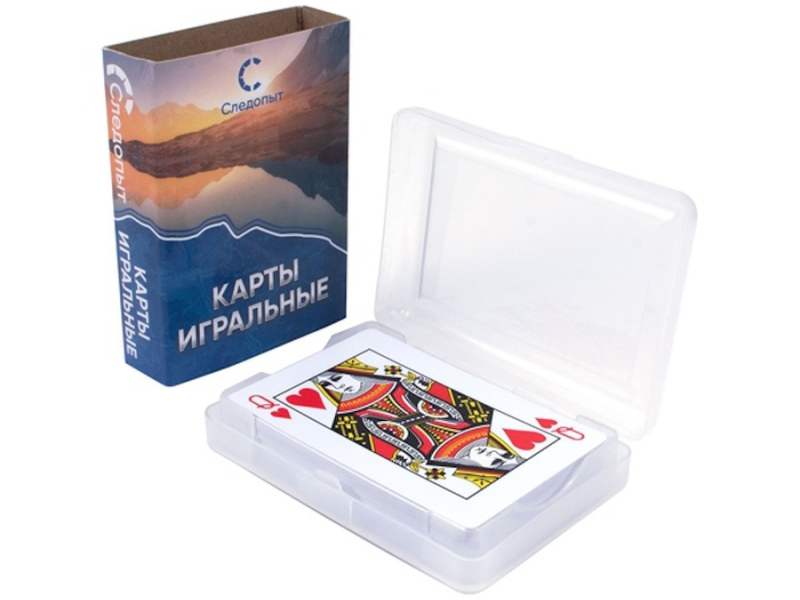 Карты игральные, пластиковые СЛЕДОПЫТ, колода из 54 карт.