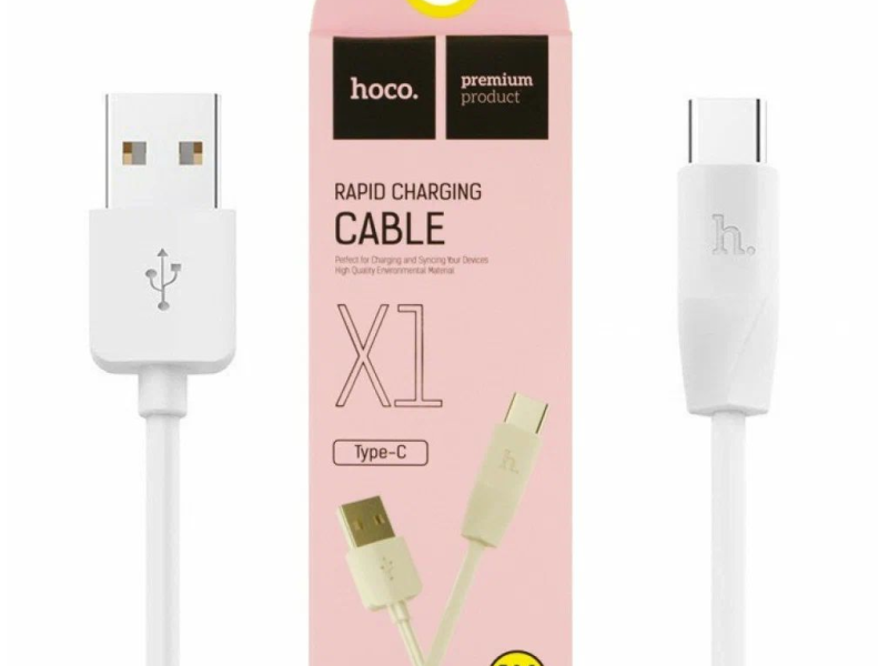 Кабель USB TYPE-C 1.0м HOCO X1, 2.0А
