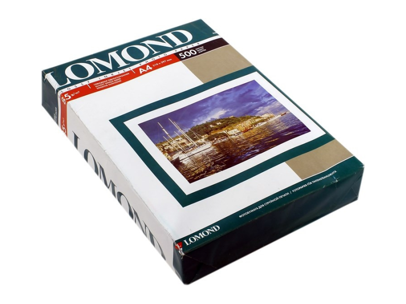Фотобумага А4 Lomond 85 г/м2 глянцевая 500л (уценка)