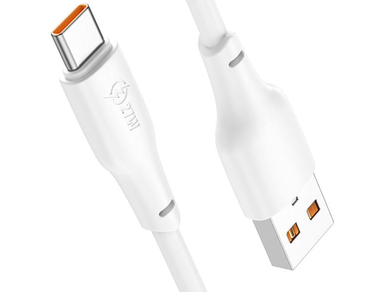 Кабель USB TYPE-C 1.0м HOCO X93, 3А, белый